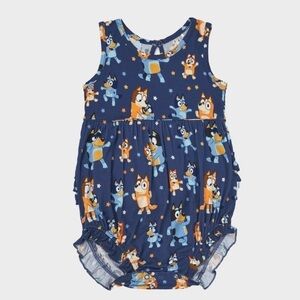 NEW Little Sleepies | Bluey Dance Mode Bubble Romper, 6-12 mo, NWT